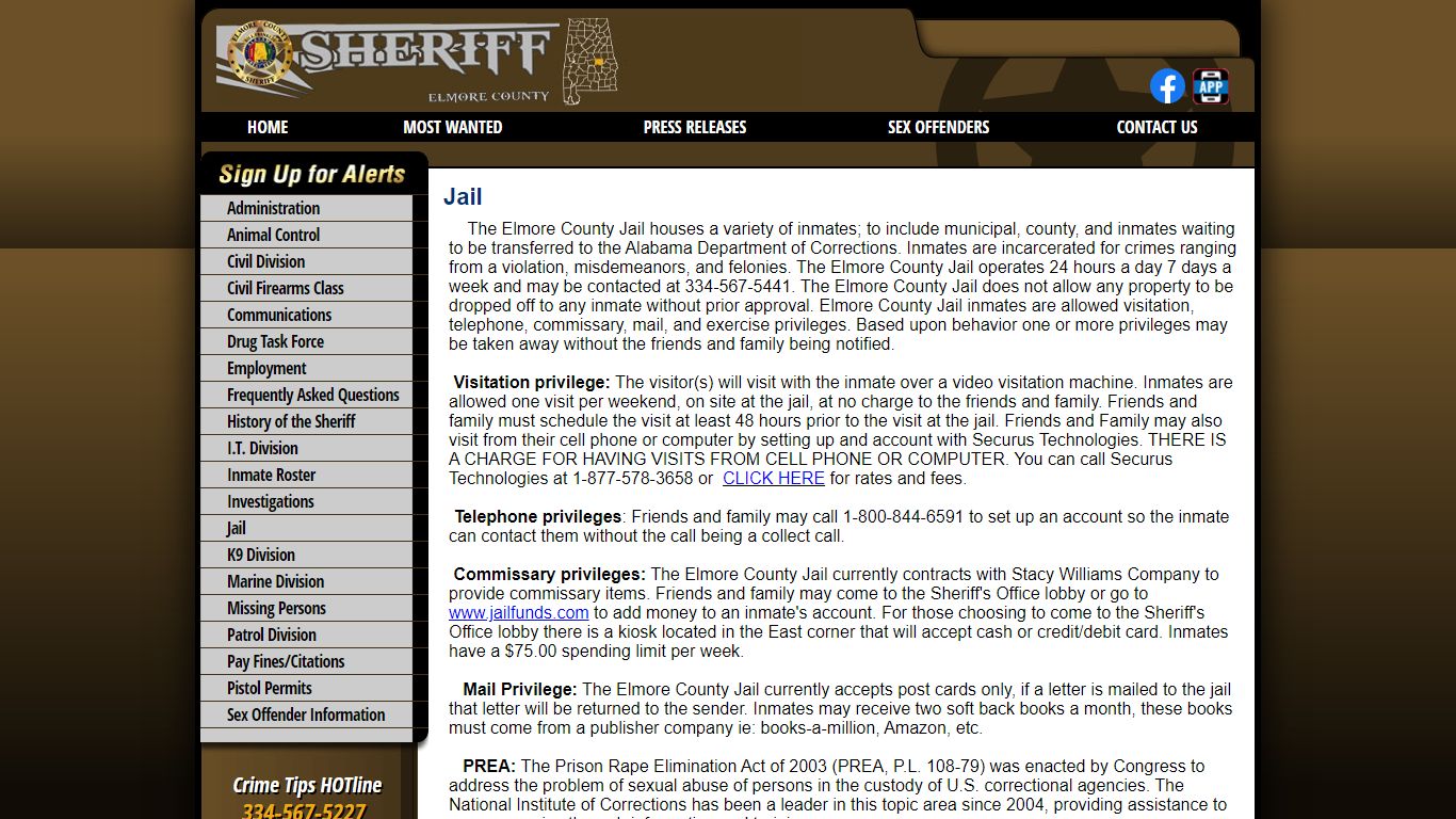 Jail - Elmore County AL Sheriff's Office